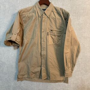 McAlister Countrysport Shooting Shirt MCW-1577 Canvas Mesh Pockets Tan Medium
